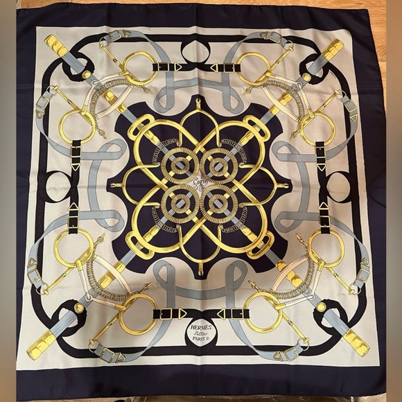 Hermès Eperons d'Or 90cm Silk Scarf - Picture 7 of 11